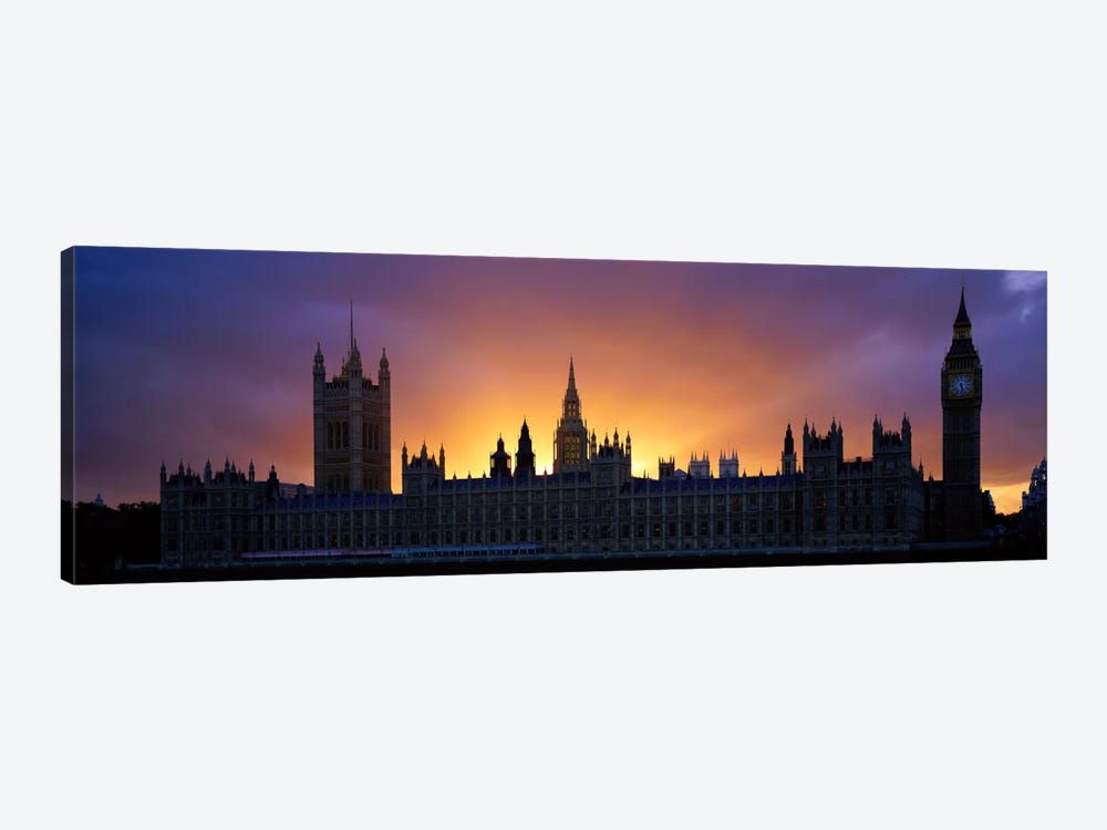 Sunset Houses of Parliament & Big Ben London England by Panoramic Images 1-piece Canvas Print