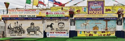 Old Store Front along Riegelmann Boardwalk, Long Island, Coney Island, New York City, New York State, USA by Panoramic Images canvas print