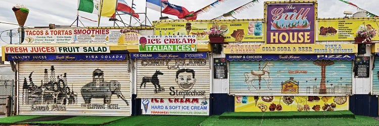 Old Store Front along Riegelmann Boardwalk, Long Island, Coney Island, New York City, New York State, USA