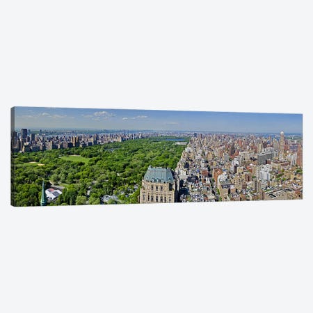 Aerial view of a city, Central Park, Manhattan, New York City, New York State, USA 2011 Canvas Print #PIM10230} by Panoramic Images Art Print