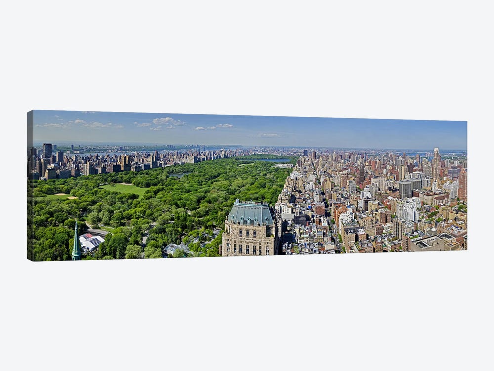 Aerial view of a city, Central Park, Manhattan, New York City, New York State, USA 2011 by Panoramic Images 1-piece Canvas Wall Art