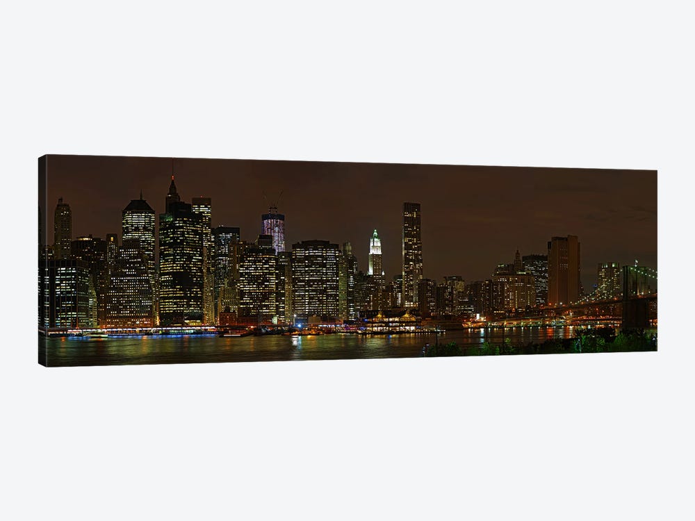 Skyscrapers at the waterfront, Lower Manhattan, Manhattan, New York City, New York State, USA 2011 by Panoramic Images 1-piece Art Print