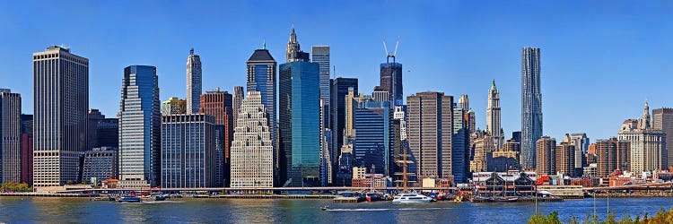 Skyscrapers at the waterfront, Lower Manhattan, Manhattan, New York City, New York State, USA 2011