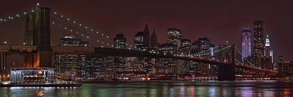 Panoramic Images: Jane's Carousel at the base of the bridge, Brooklyn Bridge, Manhattan, New York City, New York State, USA 2011 by Panoramic Images