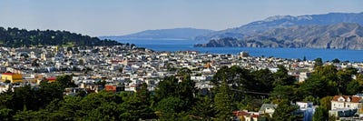 High angle view of a city, Richmond District, Lincoln Park, San Francisco, California, USA by Panoramic Images canvas print