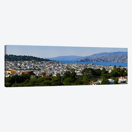 High angle view of a city, Richmond District, Lincoln Park, San Francisco, California, USA Canvas Print #PIM10244} by Panoramic Images Art Print