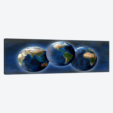 Three earths Canvas Print #PIM10249} by Panoramic Images Canvas Art