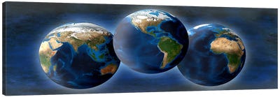 Three earths Canvas Art Print - Globes