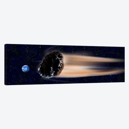 Meteor coming at earth Canvas Print #PIM10254} by Panoramic Images Canvas Art