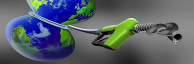 Oil choking earth by Panoramic Images acrylic art print