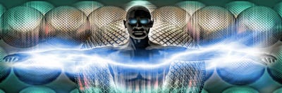 Digital man by Panoramic Images multi panel art