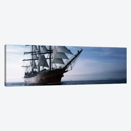 Tall ships race in the ocean, Baie De Douarnenez, Finistere, Brittany, France Canvas Print #PIM10274} by Panoramic Images Canvas Wall Art