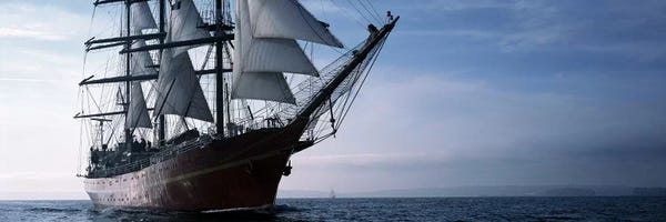 Panoramic Images: Tall ships race in the ocean, Baie De Douarnenez, Finistere, Brittany, France by Panoramic Images