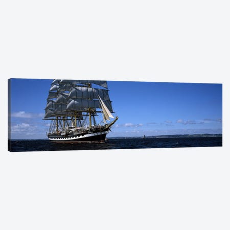 Tall ships race in the ocean, Baie De Douarnenez, Finistere, Brittany, France #2 Canvas Print #PIM10276} by Panoramic Images Canvas Artwork
