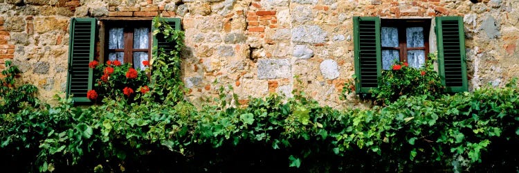 Shuttered Windows, Monteriggioni, Tuscany, Italy