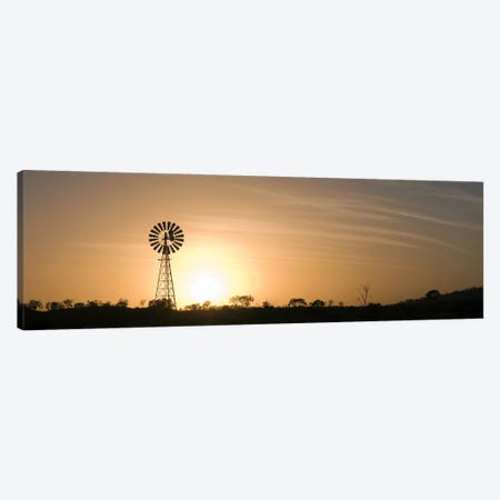 Windmill at sunrise Canvas Print #PIM10318} by Panoramic Images Canvas Artwork