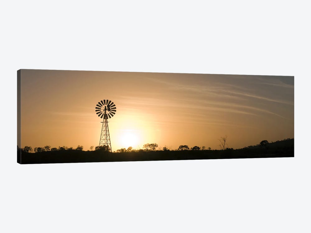 Windmill at sunrise by Panoramic Images 1-piece Canvas Art Print