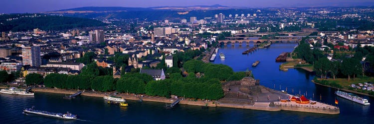 Rhine River Mosel River Koblenz Germany