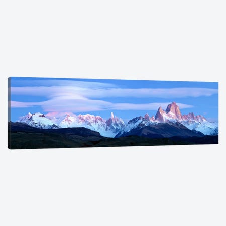 Cloudy Mountain Landscape, Fitz Roy-Torre Group, Andes, Southern Patagonian Ice Field Canvas Print #PIM10335} by Panoramic Images Canvas Print