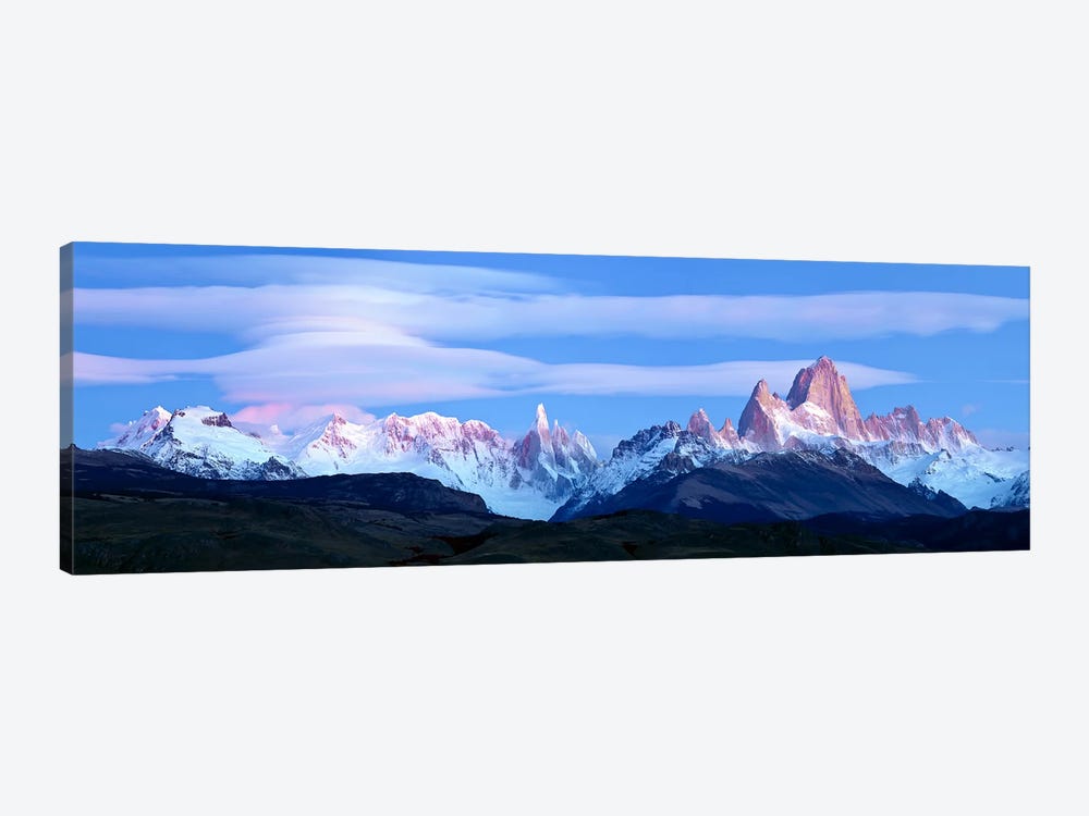 Cloudy Mountain Landscape, Fitz Roy-Torre Group, Andes, Southern Patagonian Ice Field by Panoramic Images 1-piece Canvas Art