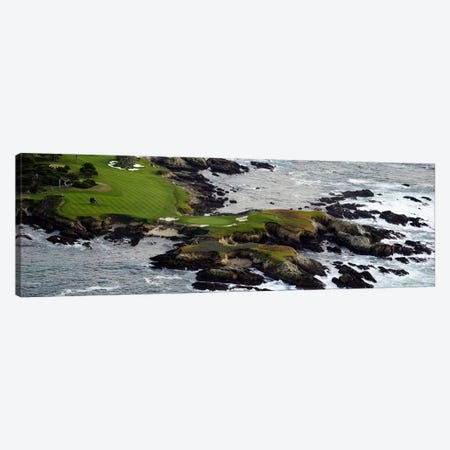 Golf course on an islandPebble Beach Golf Links, Pebble Beach, Monterey County, California, USA Canvas Print #PIM10368} by Panoramic Images Canvas Print