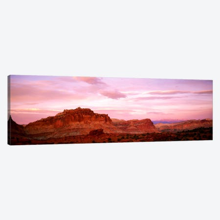 Dusk Panorama Point Capital Reef National Park UT Canvas Print #PIM1037} by Panoramic Images Canvas Art Print