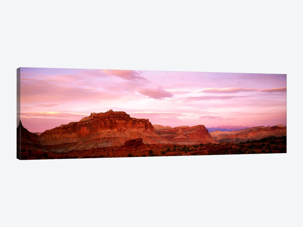 Dusk Panorama Point Capital Reef National Park UT by Panoramic Images 1-piece Canvas Art