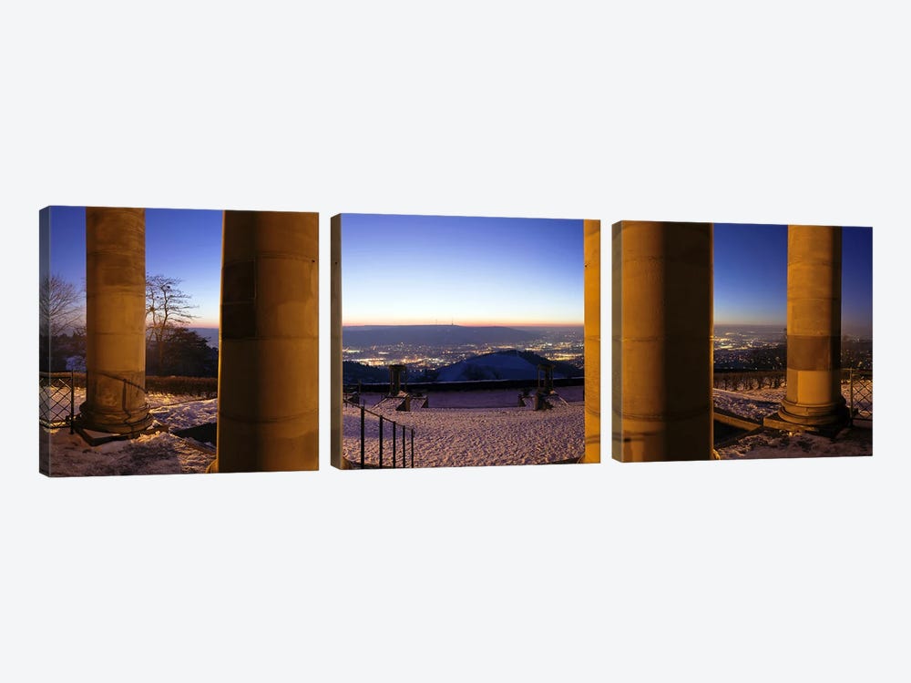 Columns of the Funeral Chapel, Rotenberg, Stuttgart, Baden-Wurttemberg, Germany by Panoramic Images 3-piece Canvas Print