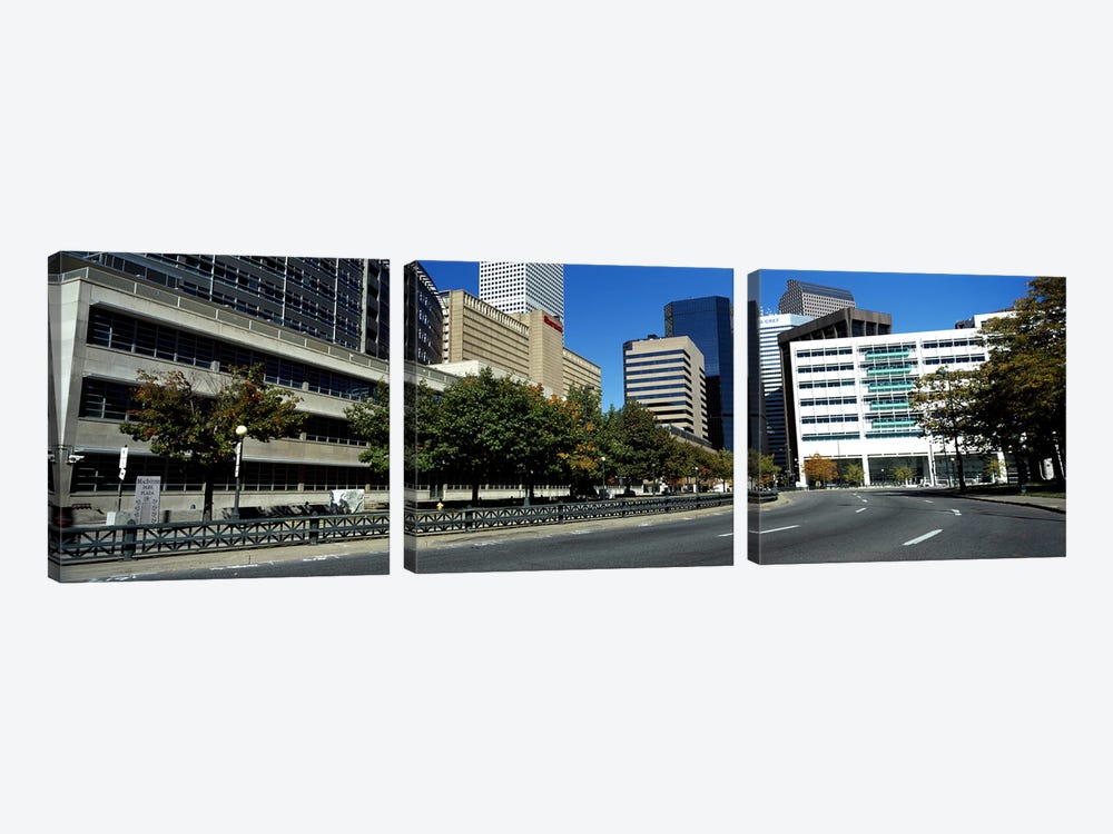 Buildings in a city, Downtown Denver, Denver, Colorado, USA by Panoramic Images 3-piece Canvas Art Print
