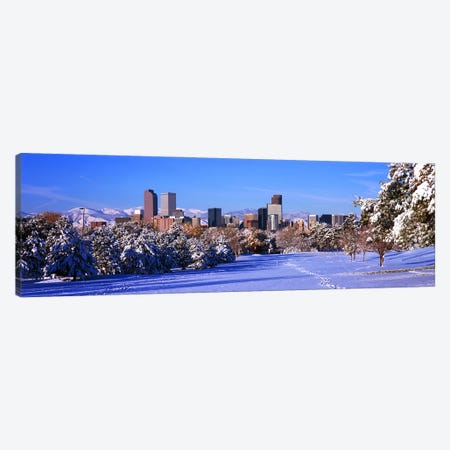Denver city in winter, Colorado, USA 2011 Canvas Print #PIM10410} by Panoramic Images Art Print