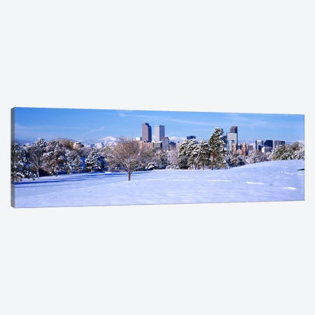 Denver city in winter, Colorado, USA 2011 #2 Canvas Print #PIM10411} by Panoramic Images Art Print