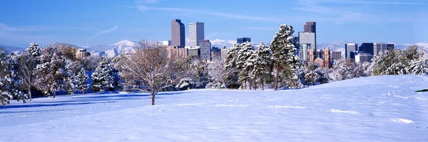 Colorado: Denver city in winter, Colorado, USA 2011 #2 by Panoramic Images