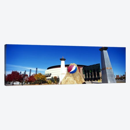 Building in a city, Pepsi Center, Denver, Denver County, Colorado, USA Canvas Print #PIM10412} by Panoramic Images Canvas Art Print