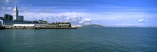 San Francisco Skylines: Buildings at the waterfront, San Francisco, California, USA by Panoramic Images