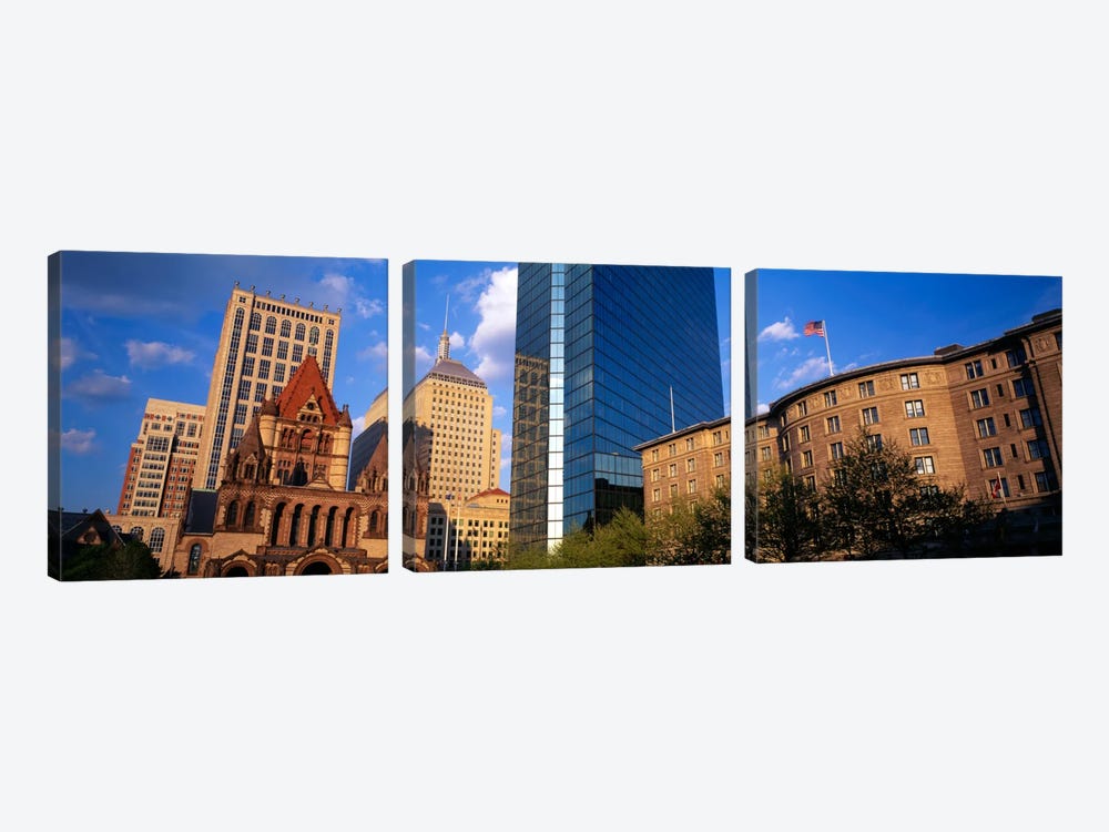 USA, Massachusetts, Boston, Copley Square by Panoramic Images 3-piece Art Print