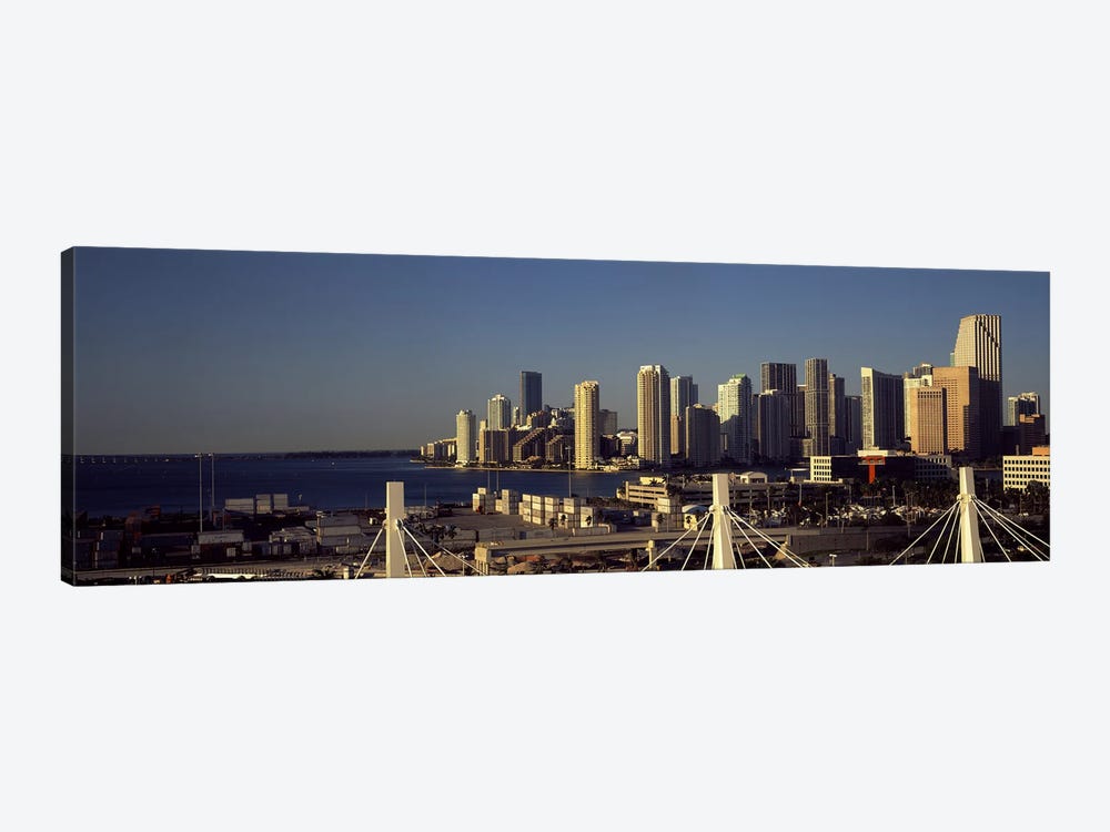 Buildings in a city, Miami, Florida, USA by Panoramic Images 1-piece Canvas Print