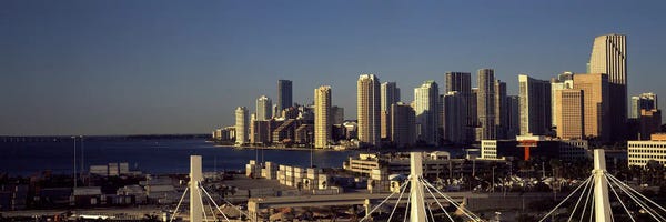 Miami Skylines: Buildings in a city, Miami, Florida, USA by Panoramic Images