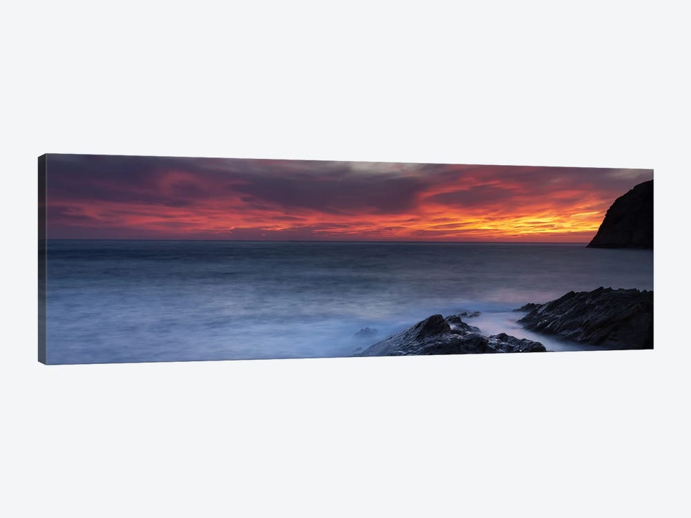 Coast at sunset, L'ile-Rousse, Haute-Corse, Corsica, France by Panoramic Images 1-piece Canvas Art Print