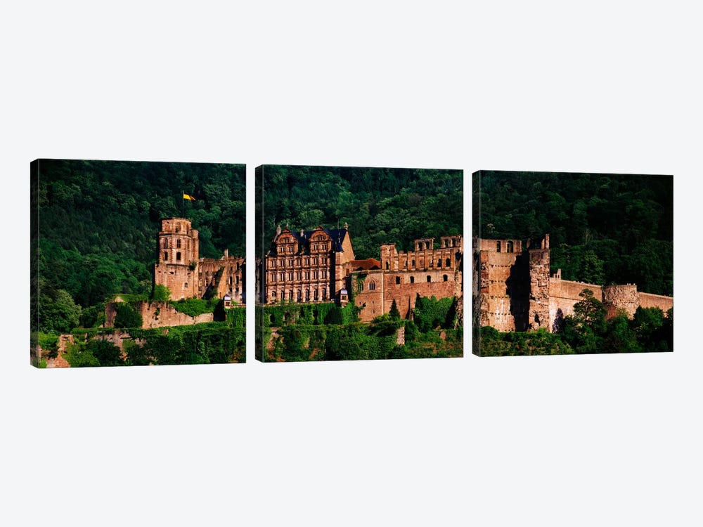 Heidelberg Castle, Heidelberg, Baden-Wurttemberg, Germany by Panoramic Images 3-piece Canvas Print
