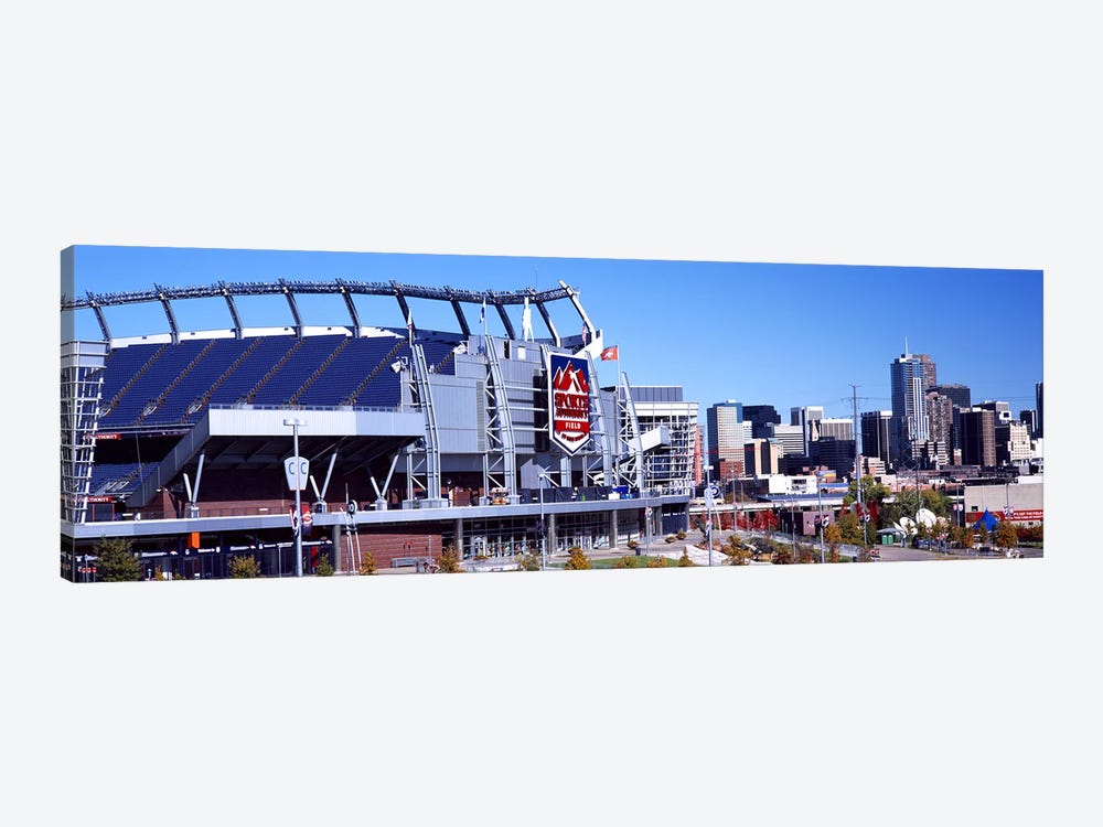 Stadium in a city, Sports Authority Field at Mile High, Denver, Denver County, Colorado, USA #2 by Panoramic Images 1-piece Art Print