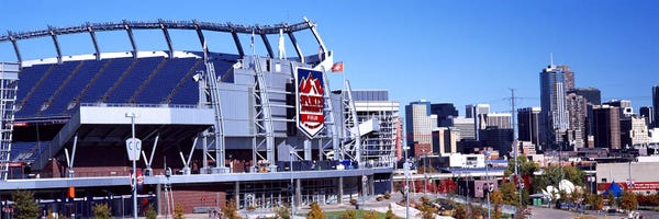 Lacrosse: Stadium in a city, Sports Authority Field at Mile High, Denver, Denver County, Colorado, USA #2 by Panoramic Images