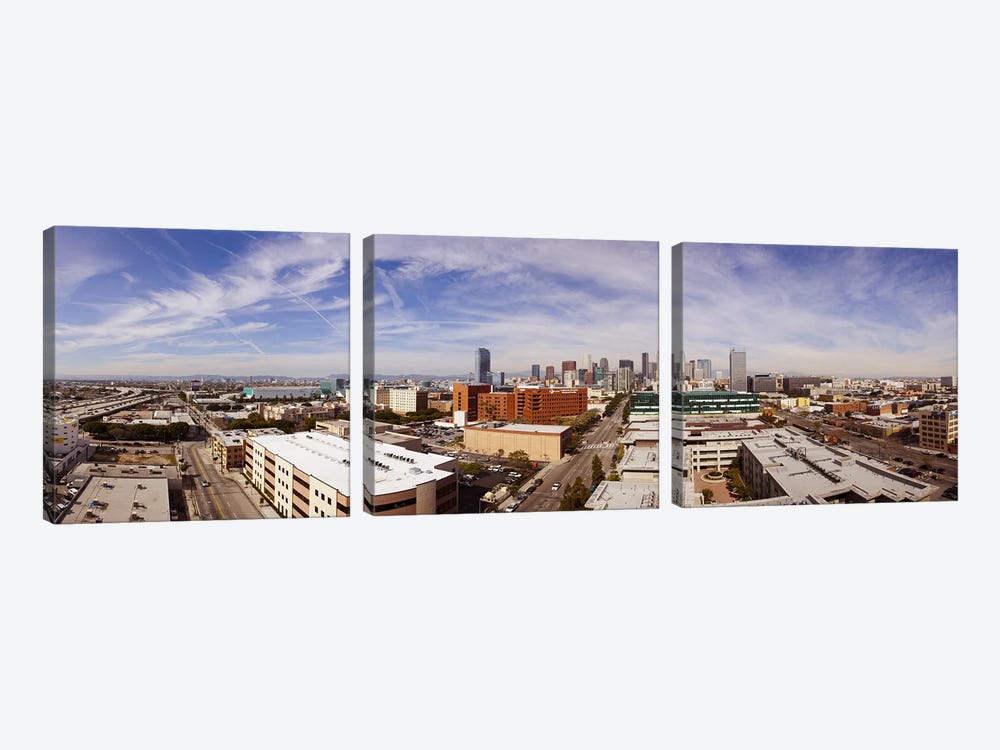 Buildings in Downtown Los Angeles, Los Angeles County, California, USA 2011 by Panoramic Images 3-piece Canvas Artwork