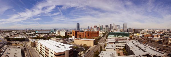 Los Angeles Skylines: Buildings in Downtown Los Angeles, Los Angeles County, California, USA 2011 by Panoramic Images