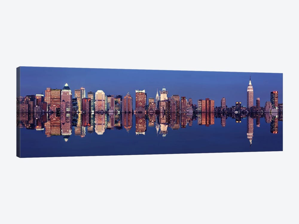 Skyscrapers at the waterfront, New York City, New York State, USA by Panoramic Images 1-piece Canvas Art