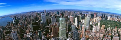 Aerial view of New York CityNew York State, USA by Panoramic Images canvas print
