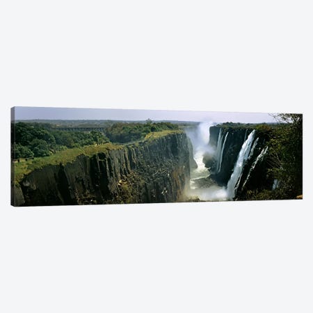 First Gorge, Victoria Falls (Mosi-oa-Tunya), Linvingstone, Zambia Canvas Print #PIM10471} by Panoramic Images Canvas Art Print