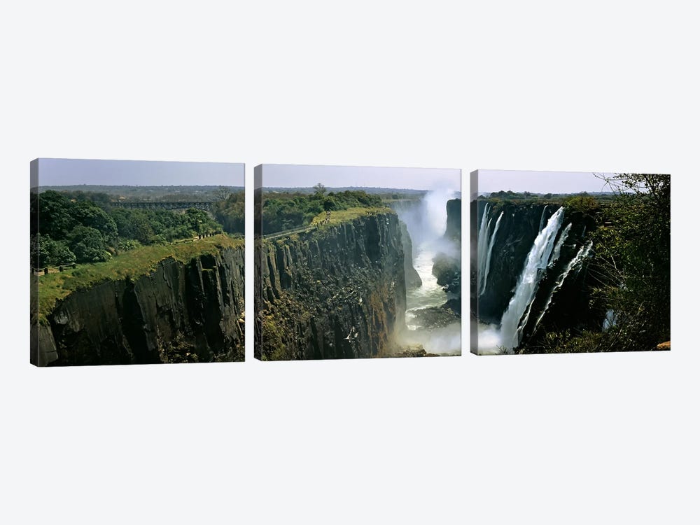 First Gorge, Victoria Falls (Mosi-oa-Tunya), Linvingstone, Zambia by Panoramic Images 3-piece Art Print