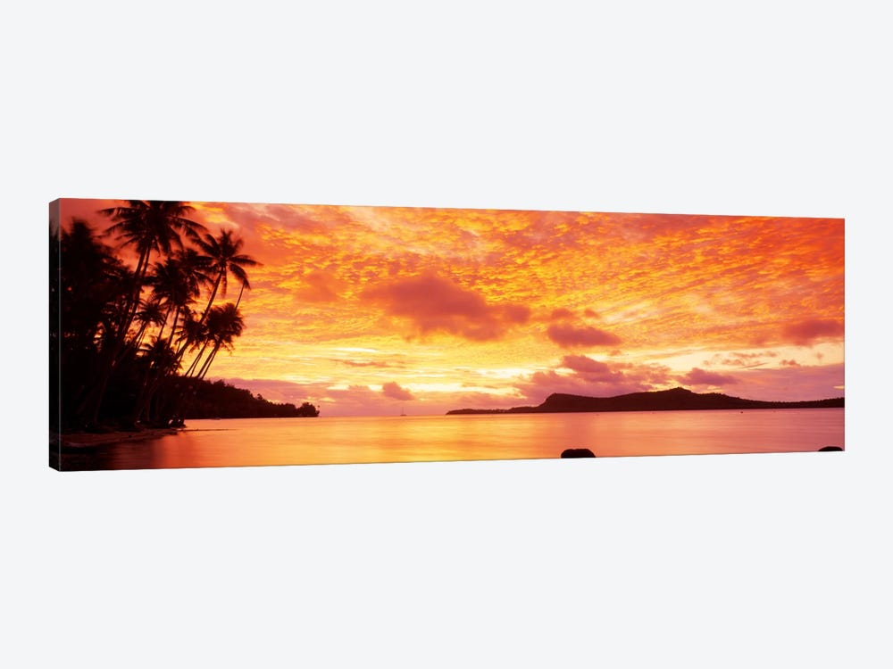 Sunset, Huahine Island, Tahiti by Panoramic Images 1-piece Canvas Print