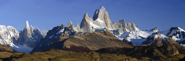 Argentina: Fitz Roy-Torre Group, Los Glaciares National Park, Santa Cruz Province, Argentina by Panoramic Images