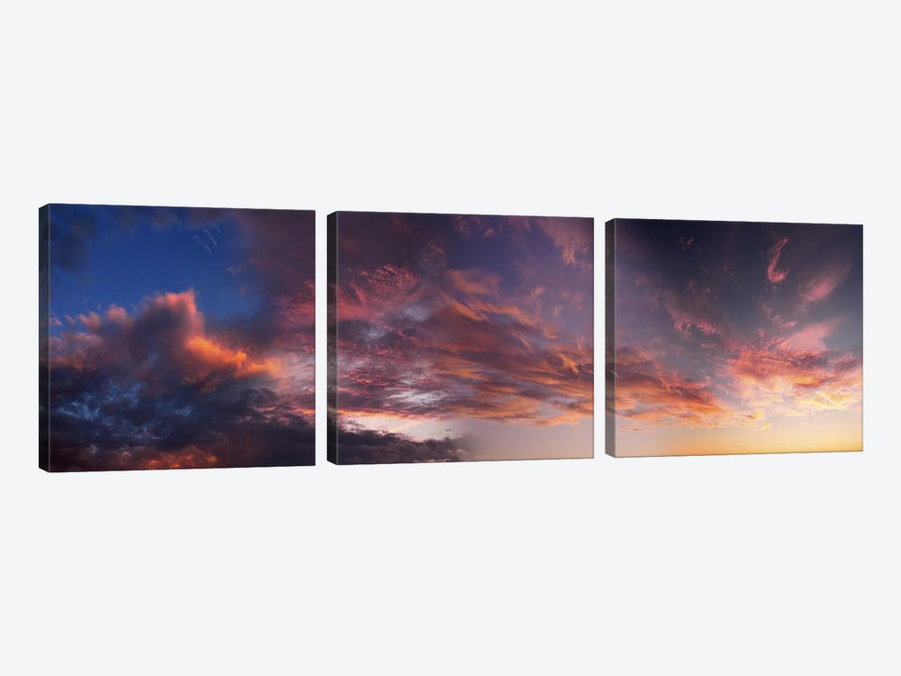 Clouds in the sky at morning by Panoramic Images 3-piece Art Print